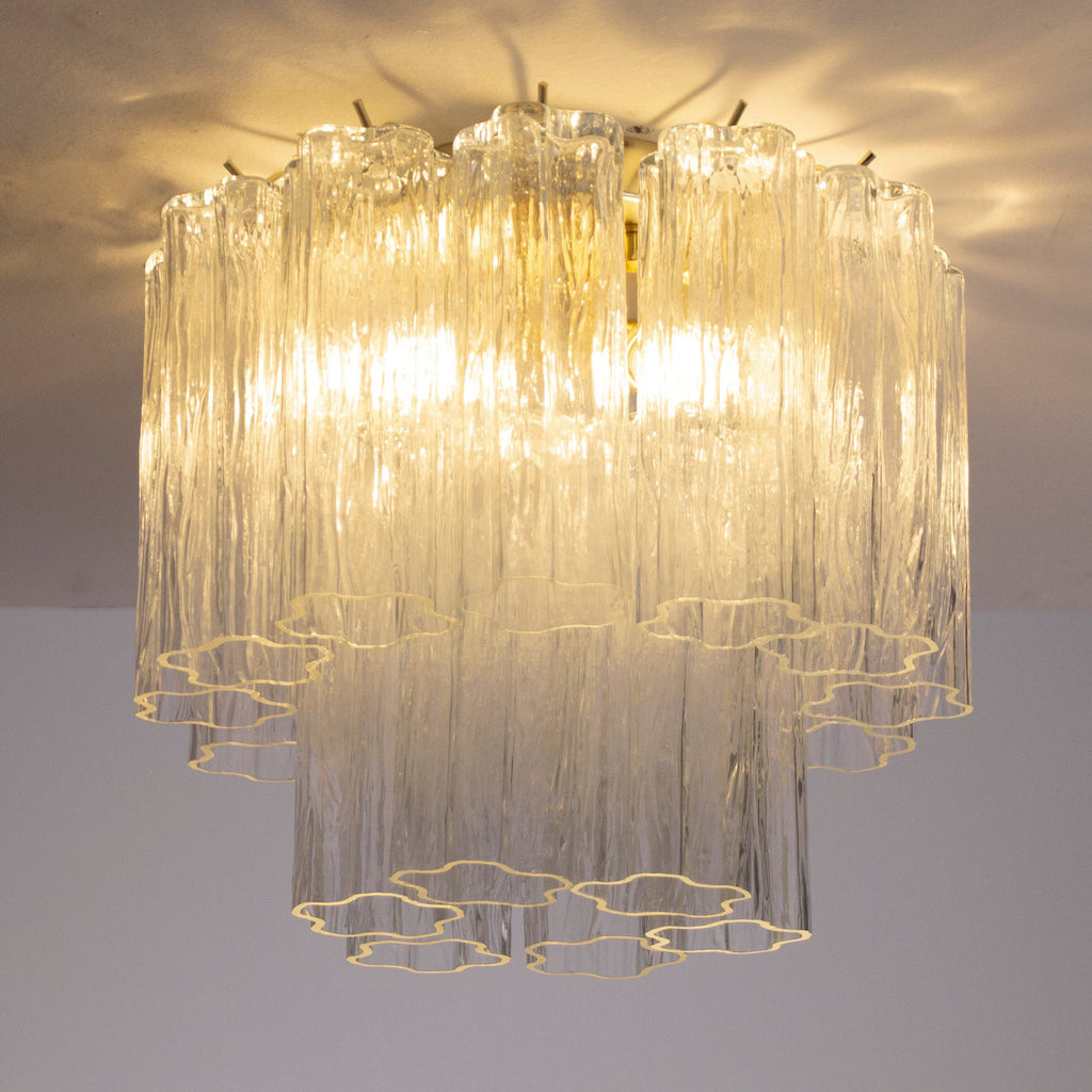 Murano Clear Tronchi Ceiling Lights