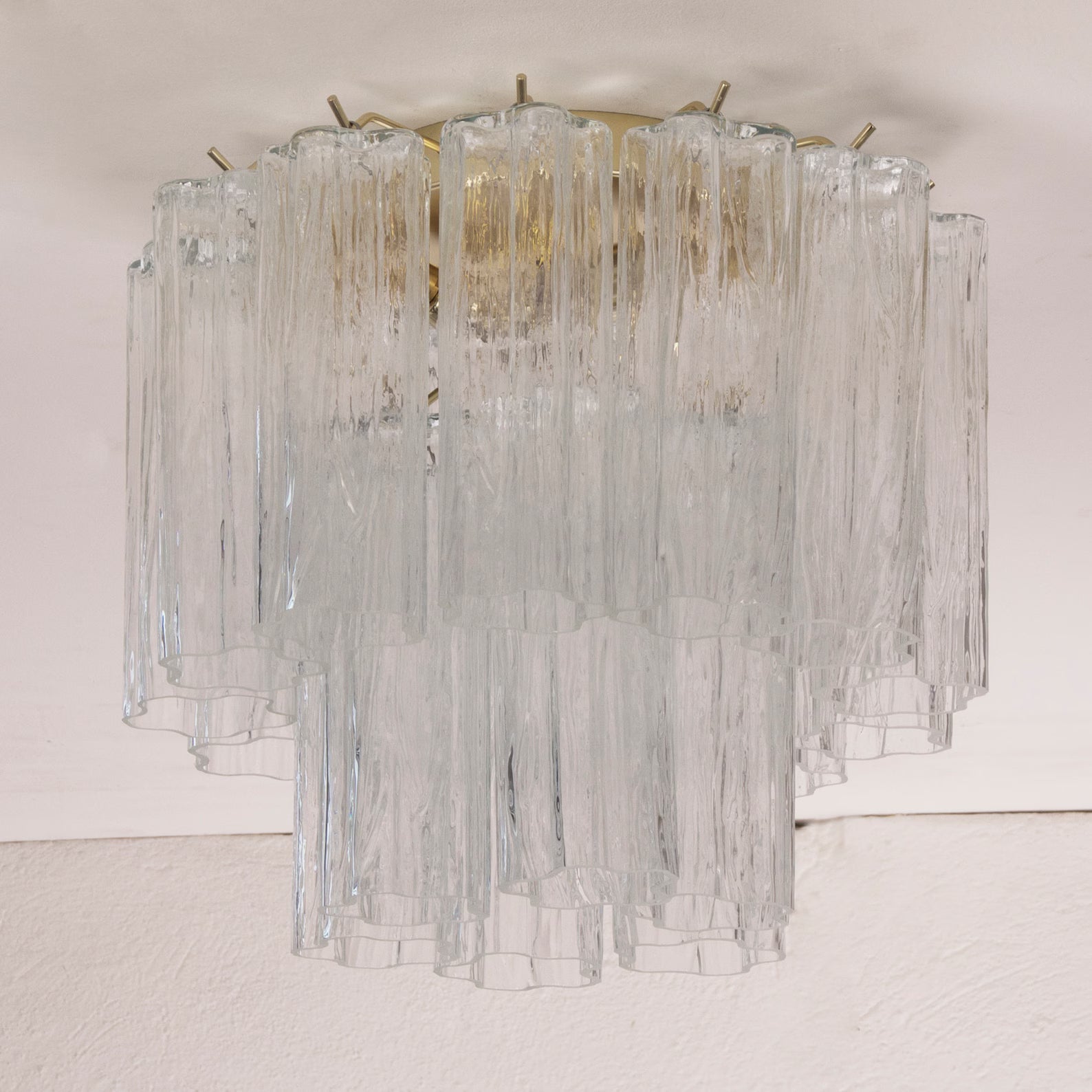 Murano Clear Tronchi Ceiling Lights