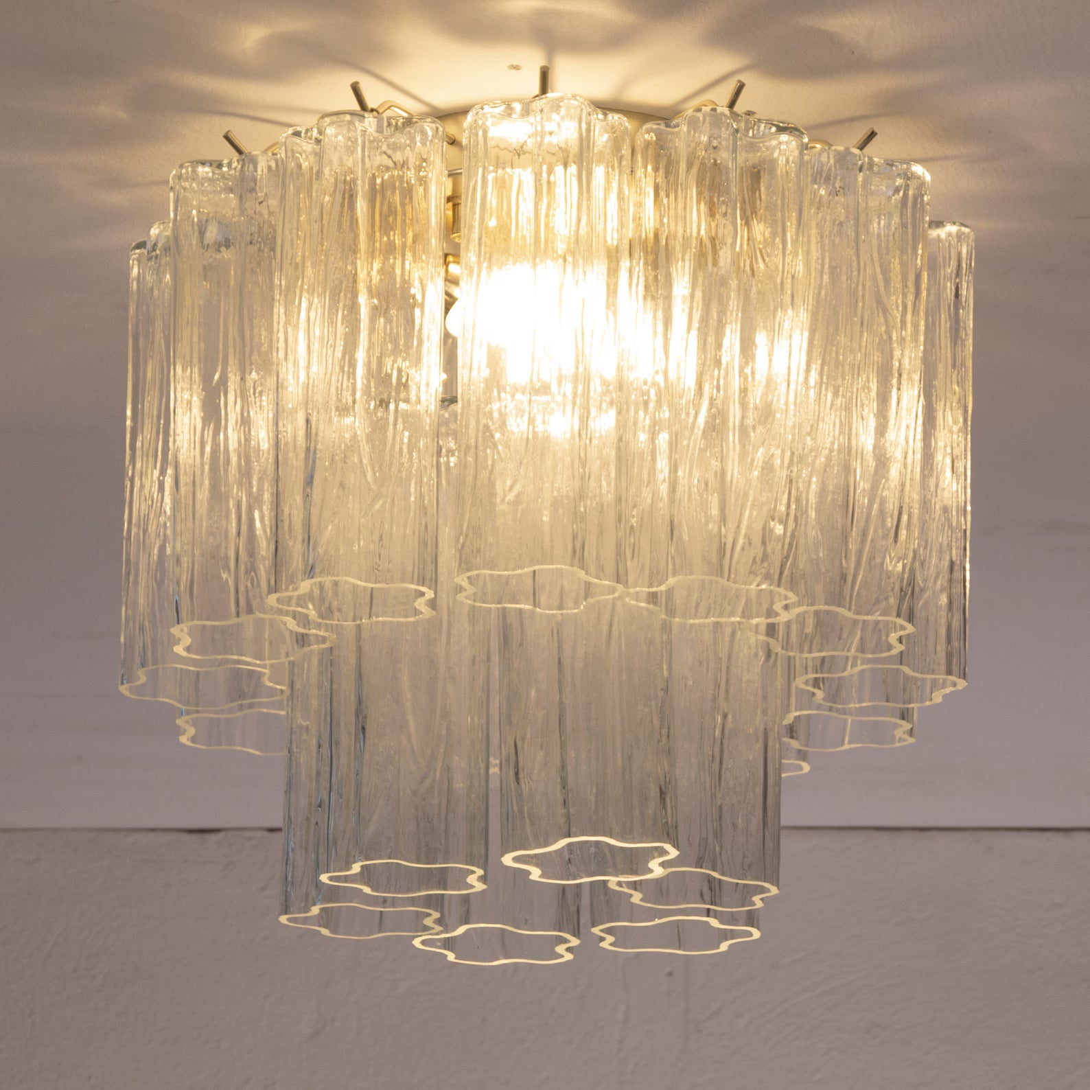 Murano Clear Tronchi Ceiling Lights