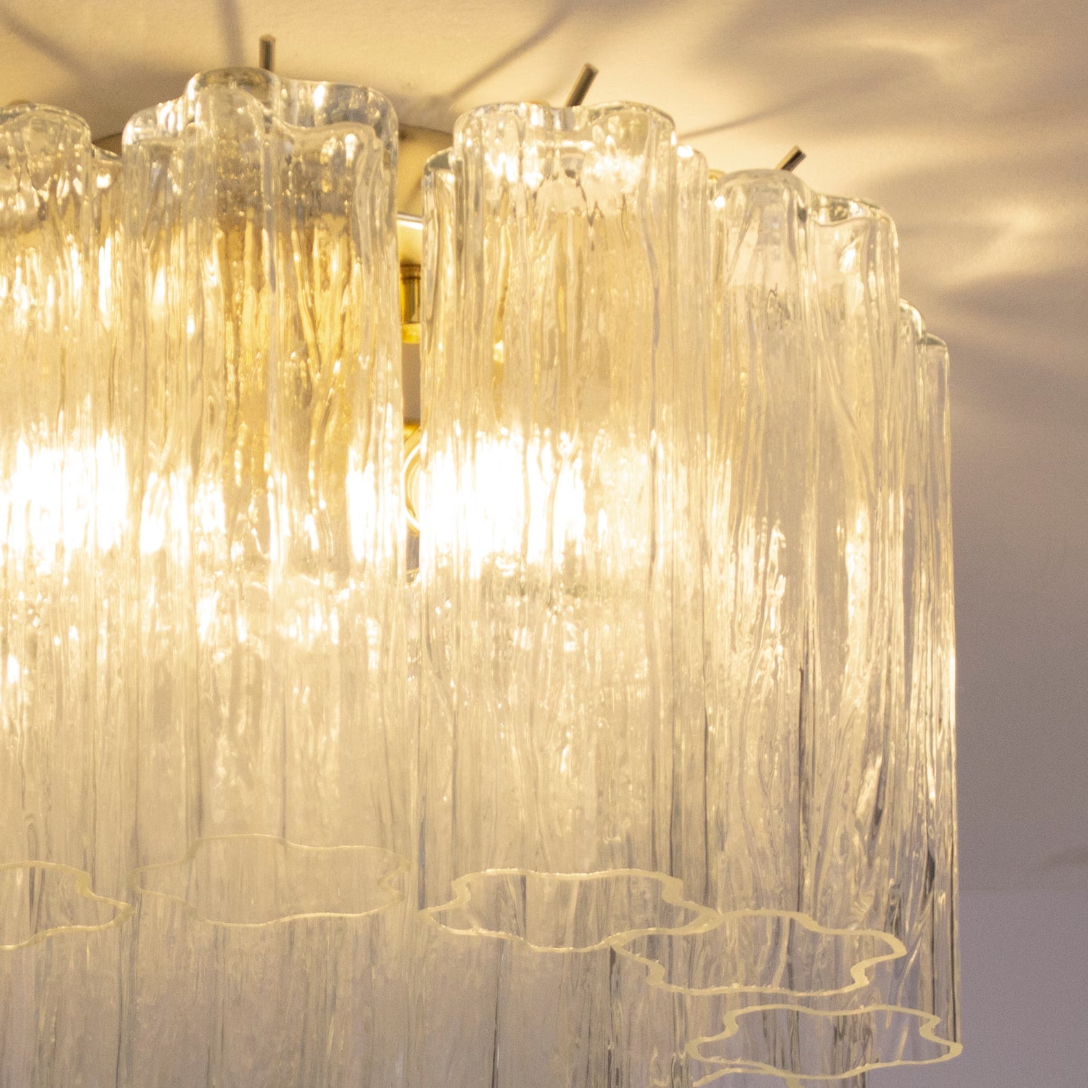 Murano Clear Tronchi Ceiling Lights