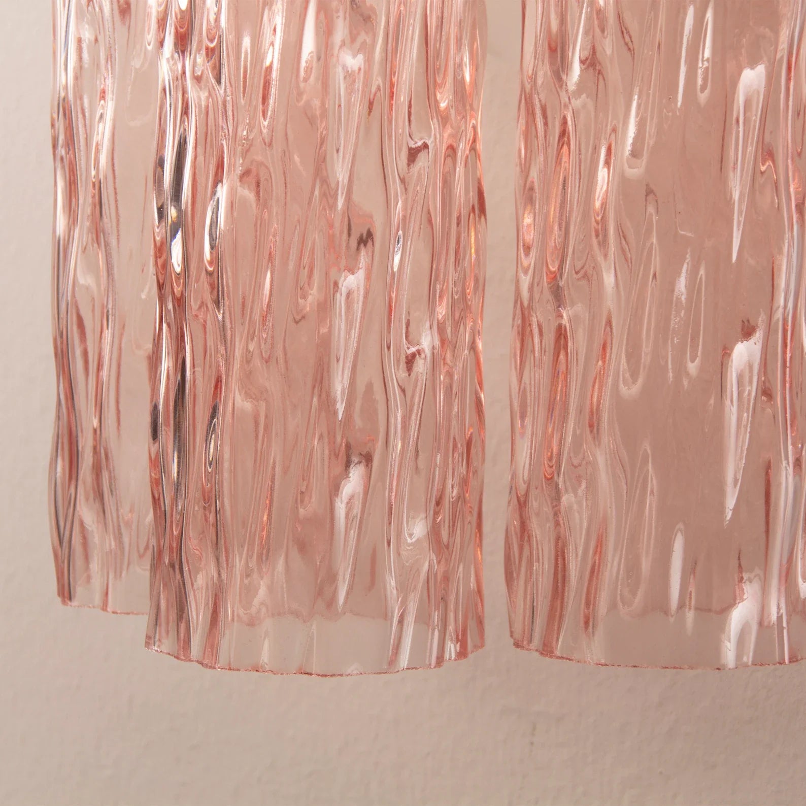 Murano Pink Tronchi Wall Lamps – Set of 2