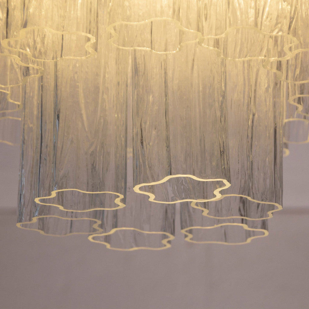 Murano Clear Tronchi Ceiling Lights