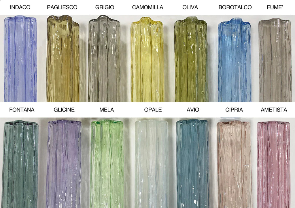 Murano Fume Tronchi Ceiling Lamp 6 Tubes