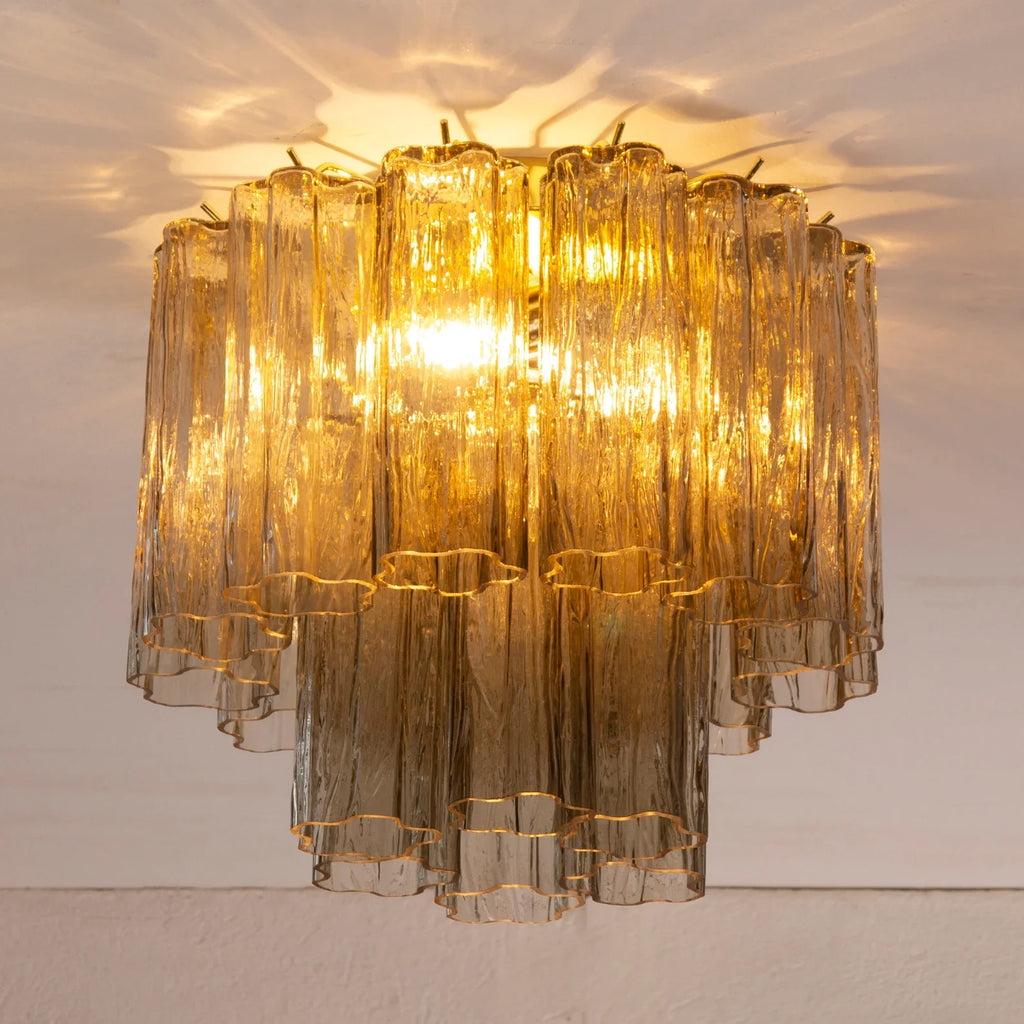 Murano Fume Tronchi Ceiling Lamp
