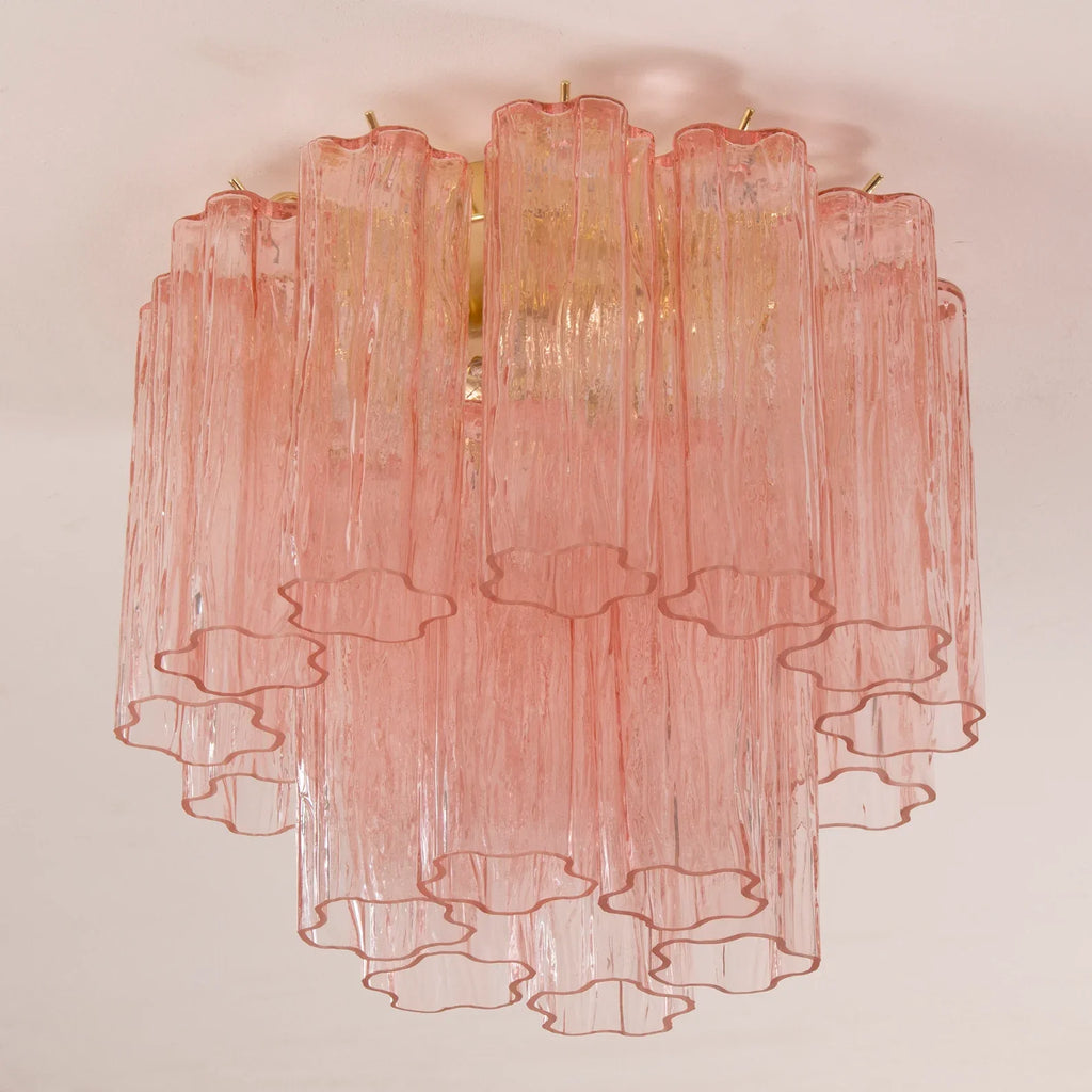 Murano Pink Tronchi Ceiling Lamp