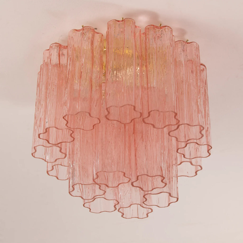 Murano Pink Tronchi Ceiling Lamp