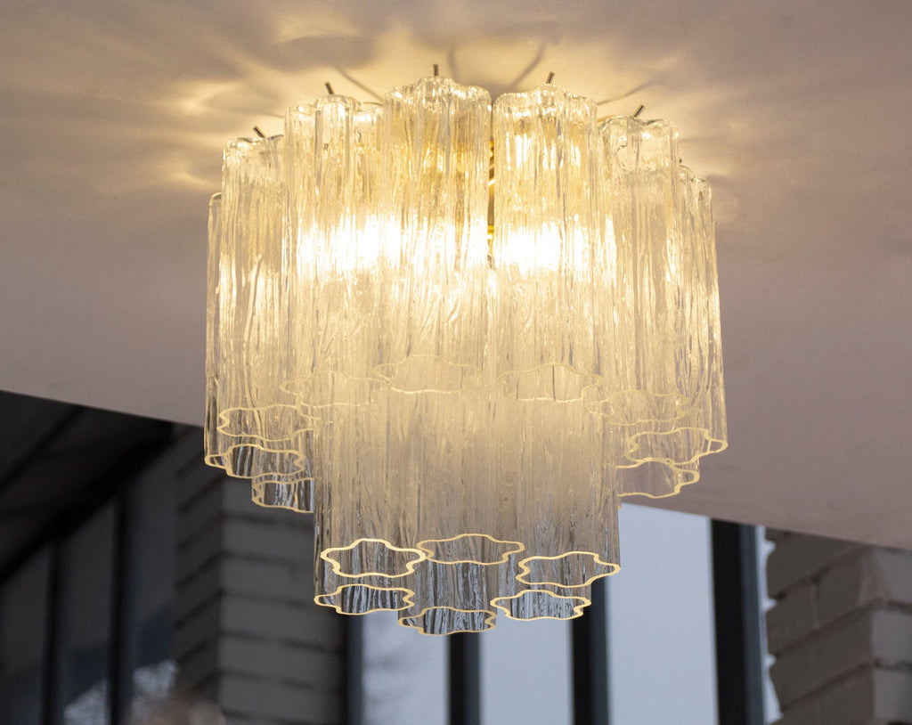 Murano Clear Tronchi Ceiling Lights