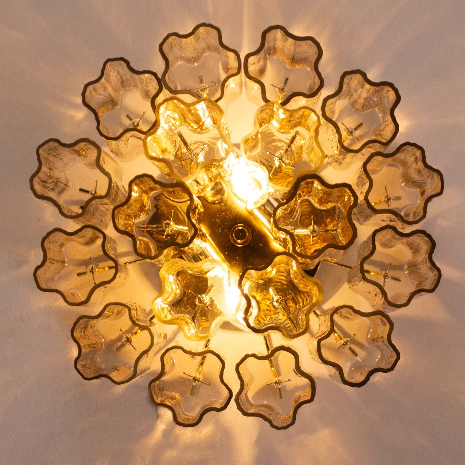 Murano Fume Tronchi Ceiling Lamp