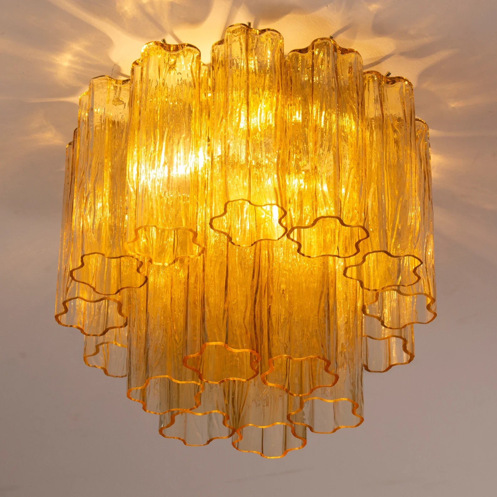 Murano Pagliesco Tronchi Ceiling Lights