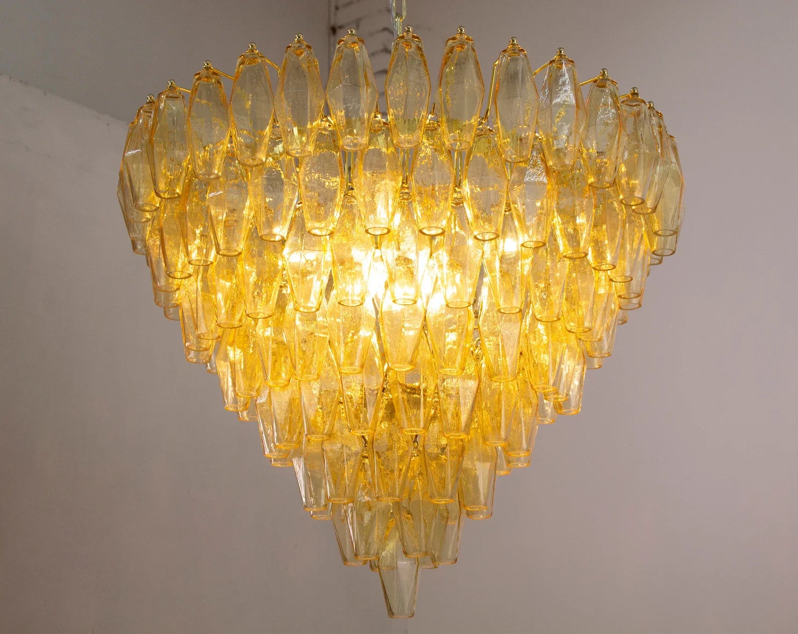 Murano Camomilla Poliedri Chandelier Ø75
