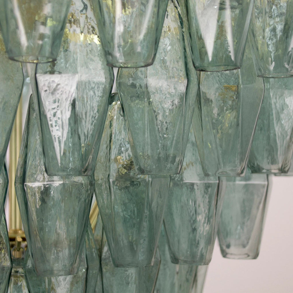 Murano Verde Rialto Poliedri Chandelier Ø75