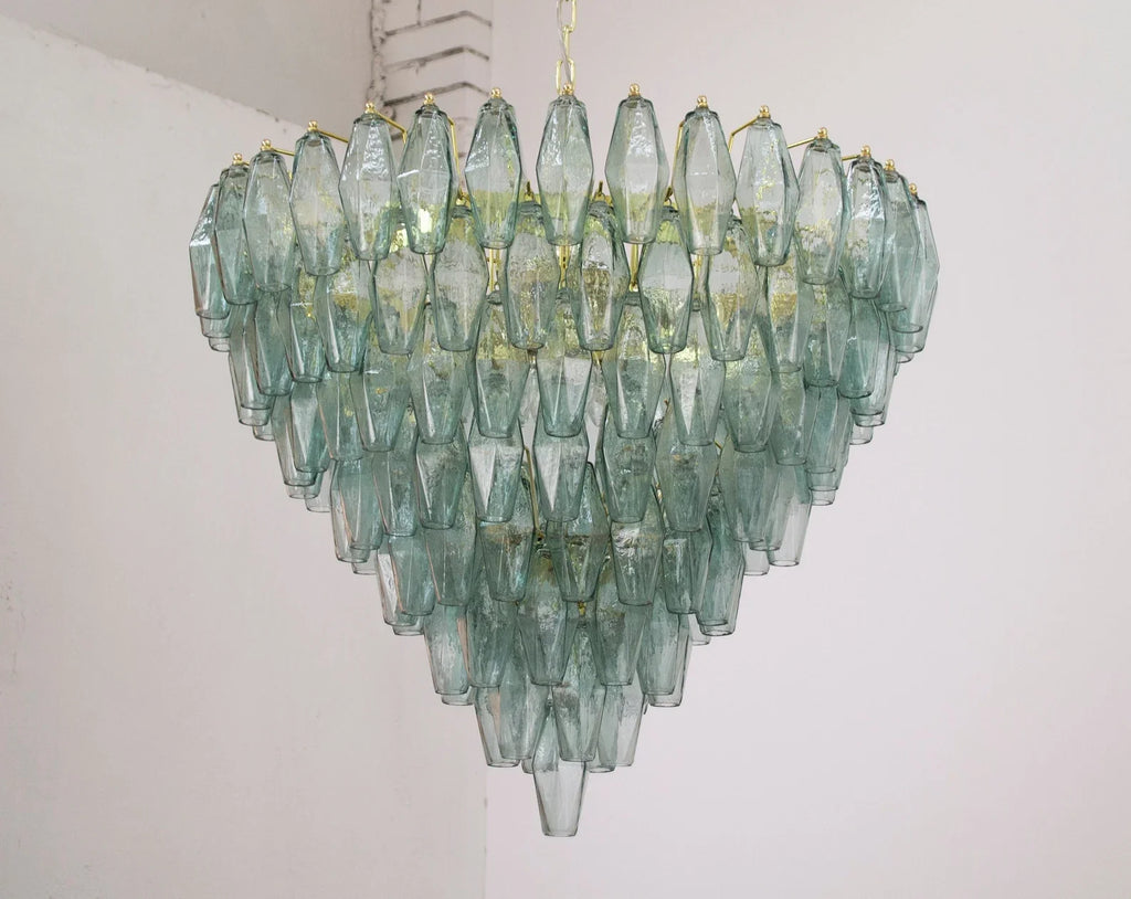 Murano Verde Rialto Poliedri Chandelier Ø75