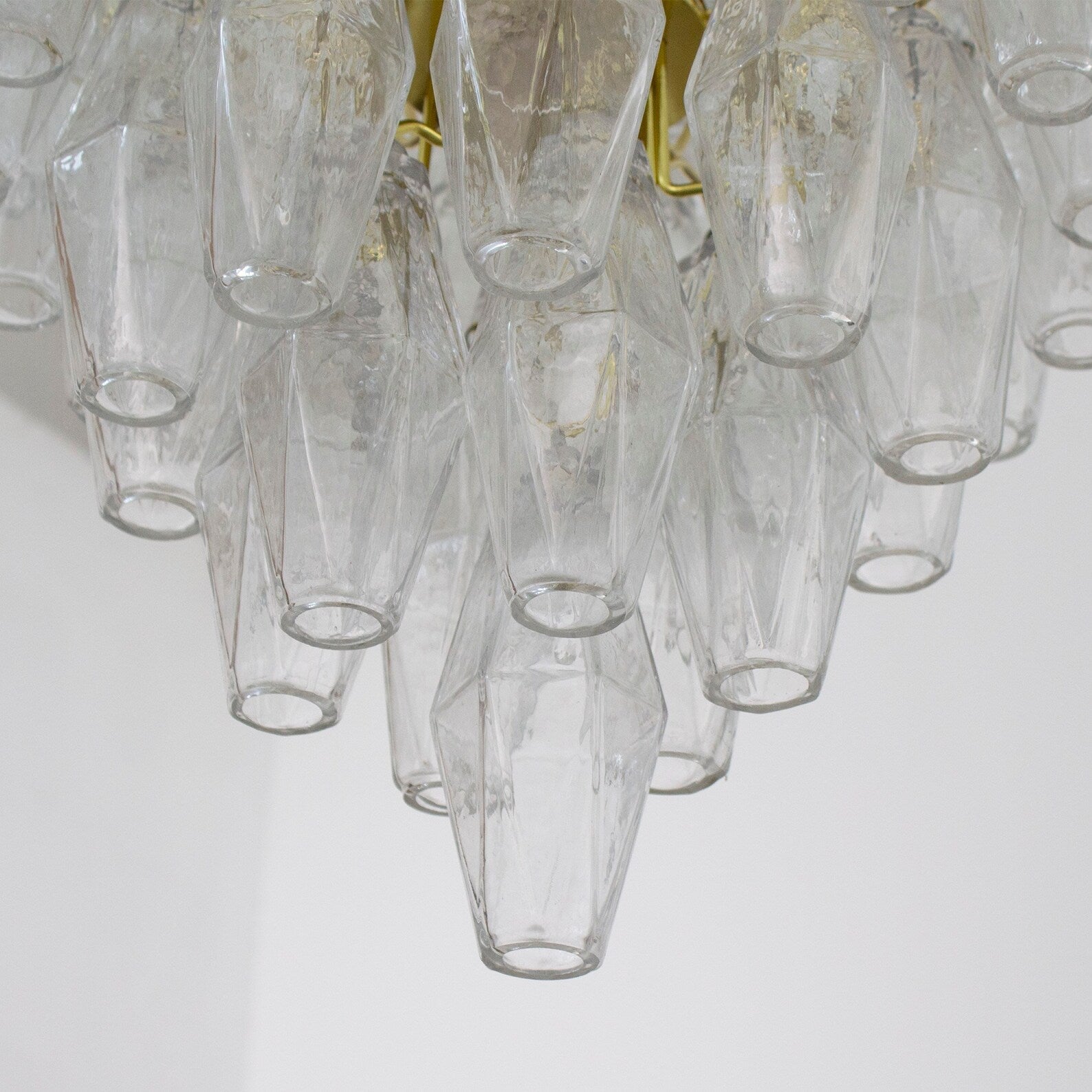 Murano Clear Poliedri Chandelier Ø75