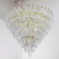 Murano Clear Poliedri Chandelier Ø75