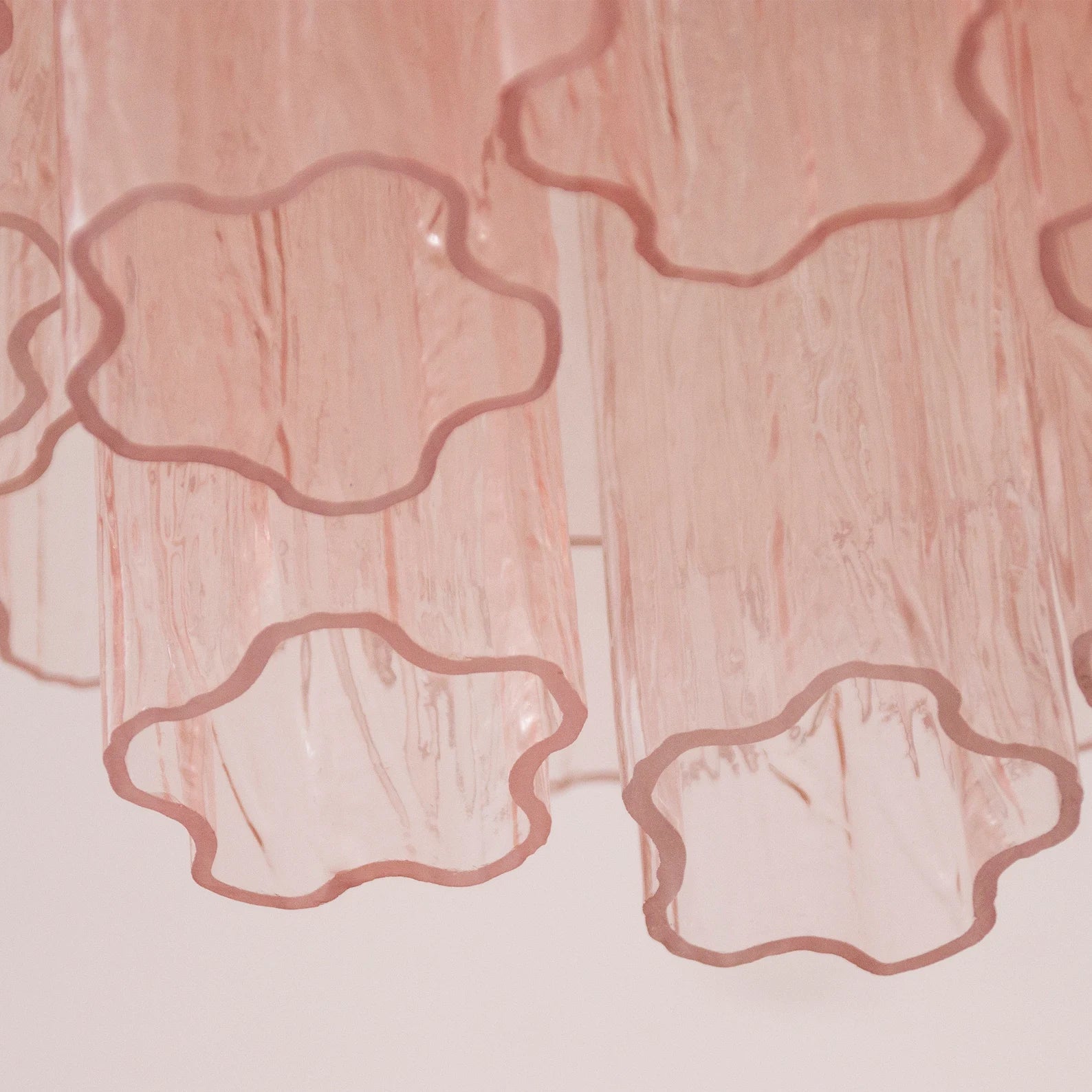 Murano Light Pink Tronchi Ceiling Lamp