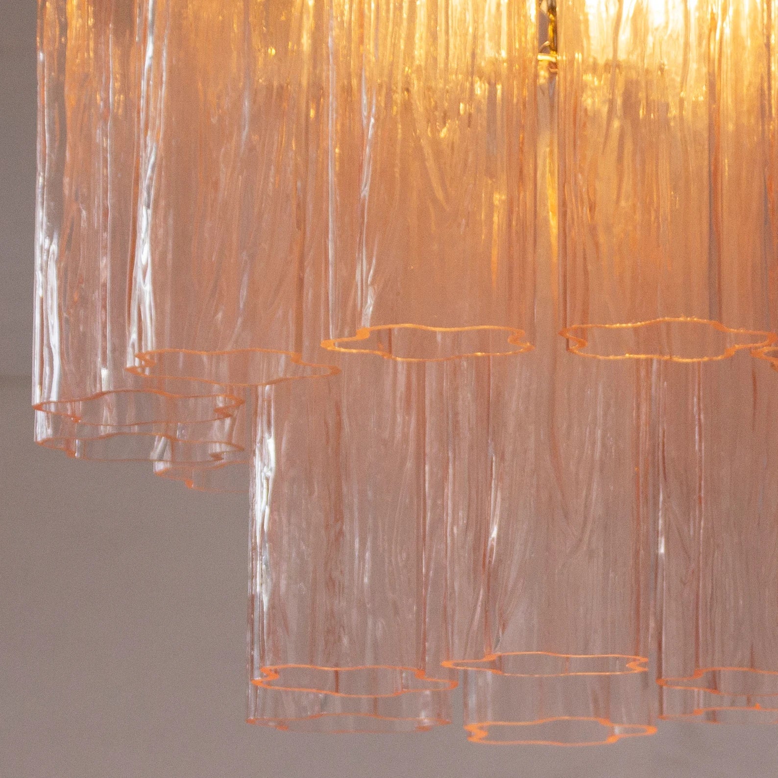 Murano Light Pink Tronchi Ceiling Lamp