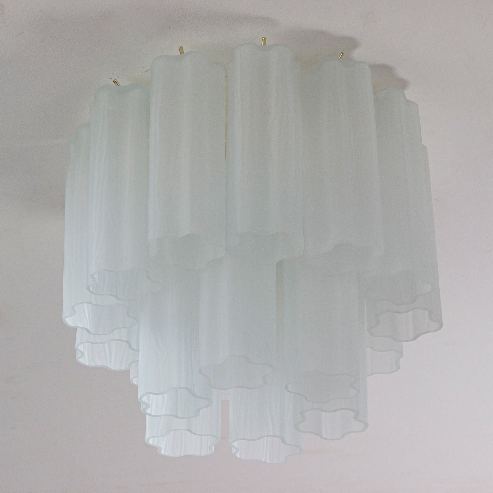 Murano White Tronchi Ceiling Lamp