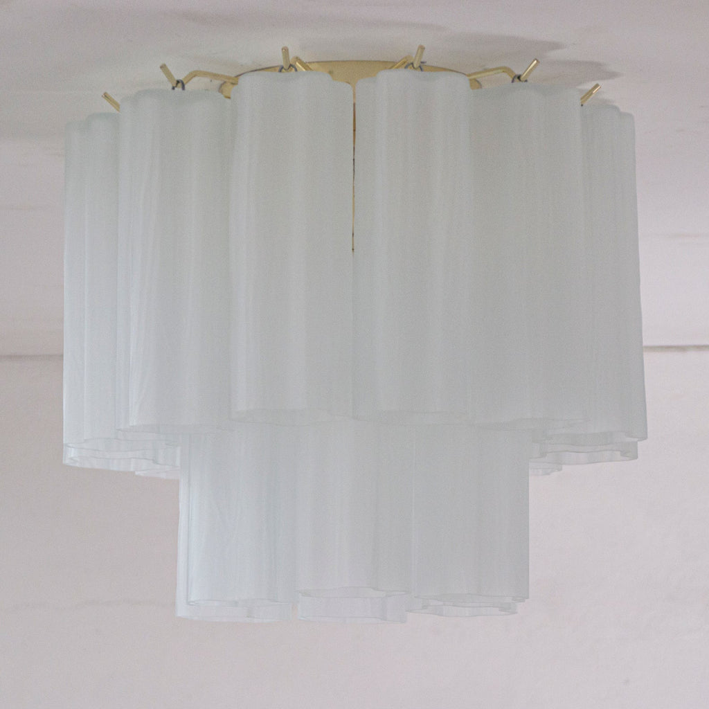 Murano White Tronchi Ceiling Lamp
