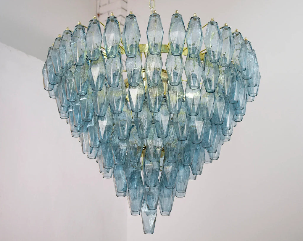Murano Avio Poliedri Chandelier 143 Glasses