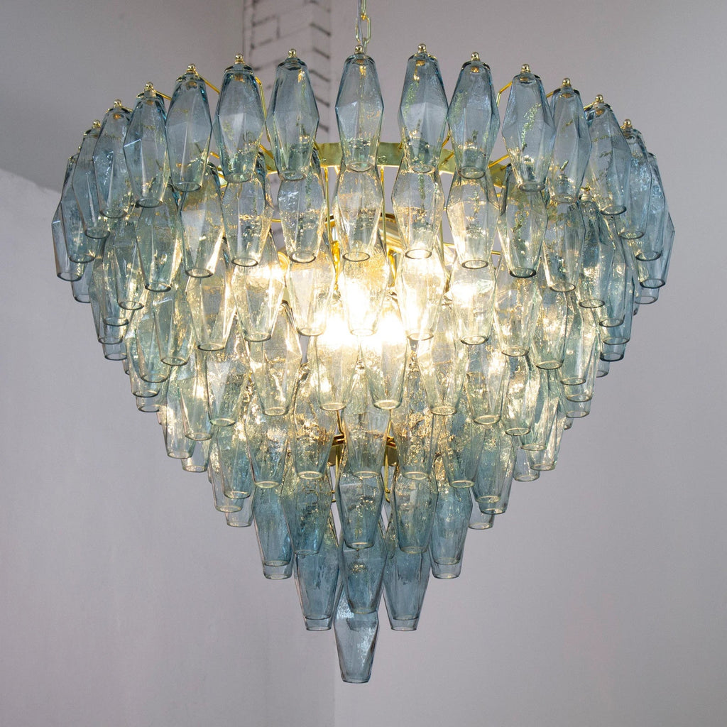Murano Avio Poliedri Chandelier 143 Glasses