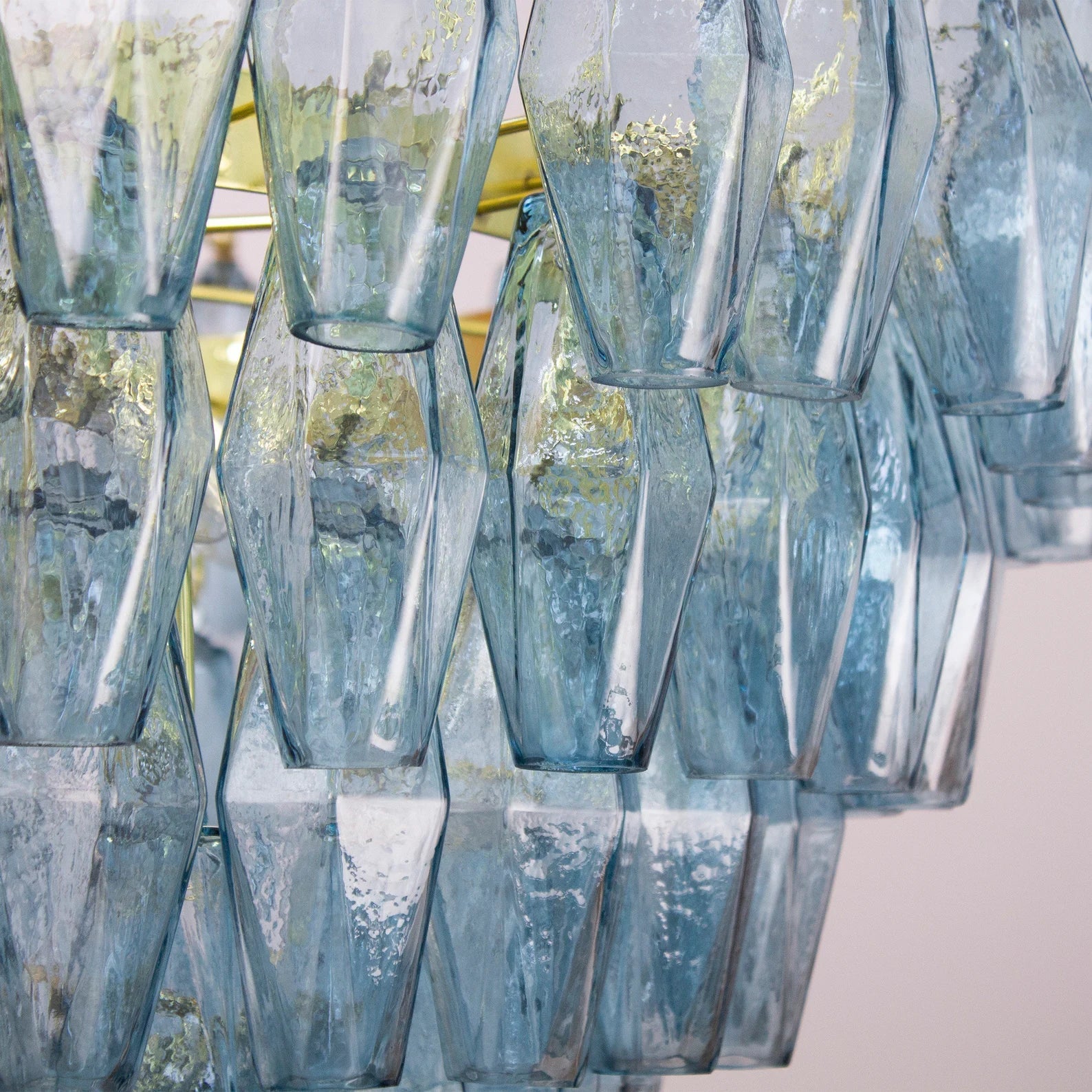 Murano Avio Poliedri Chandelier 143 Glasses