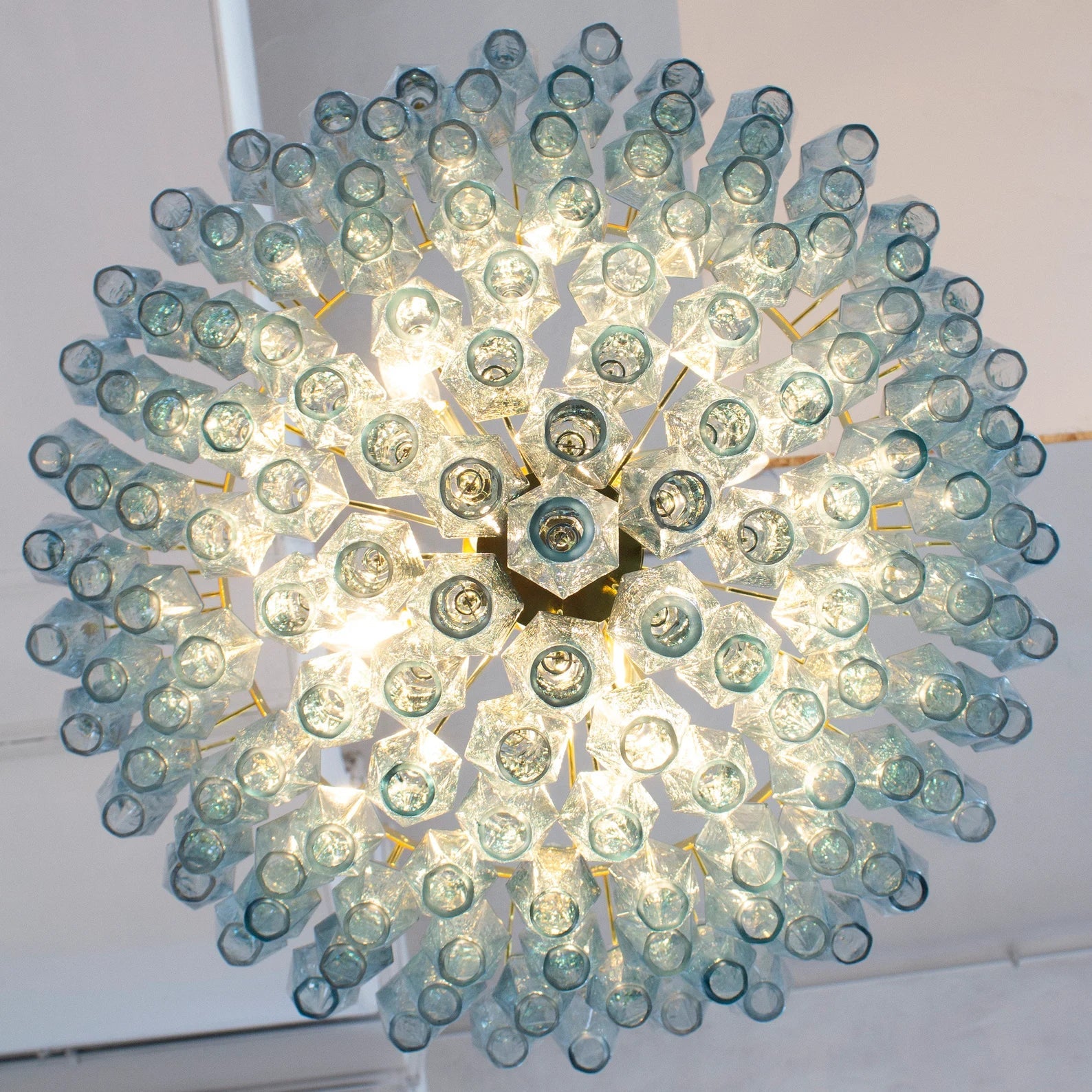 Murano Avio Poliedri Chandelier 143 Glasses