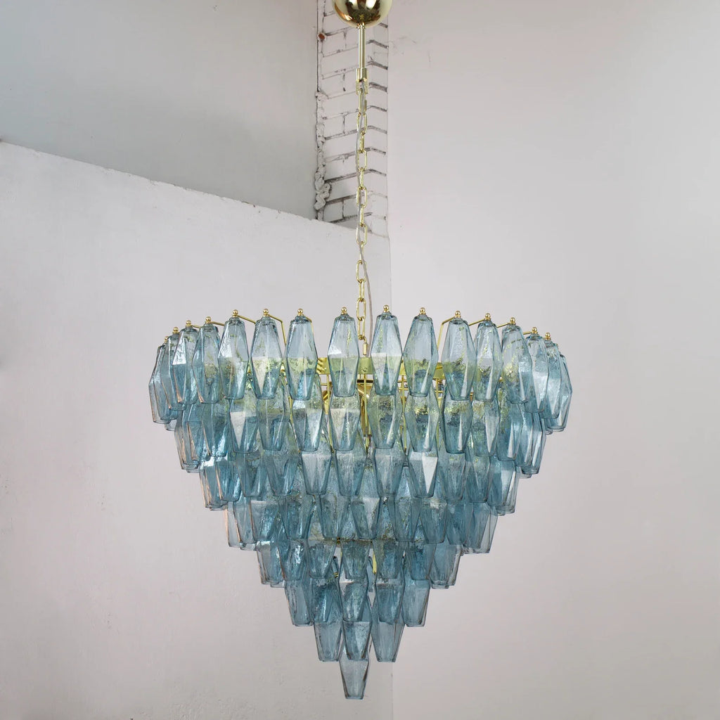 Murano Avio Poliedri Chandelier 143 Glasses