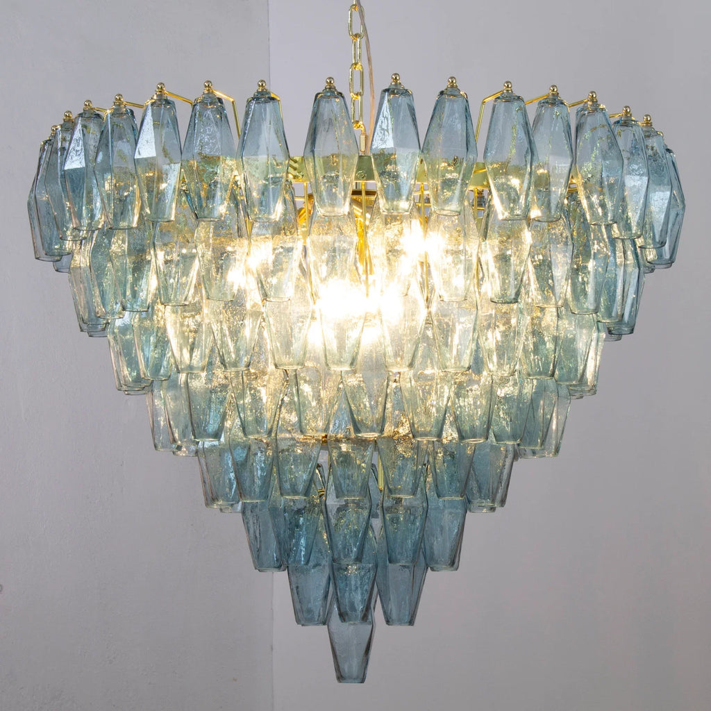 Murano Avio Poliedri Chandelier 143 Glasses
