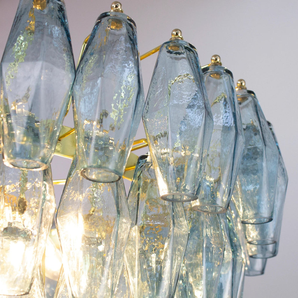 Murano Avio Poliedri Chandelier 143 Glasses