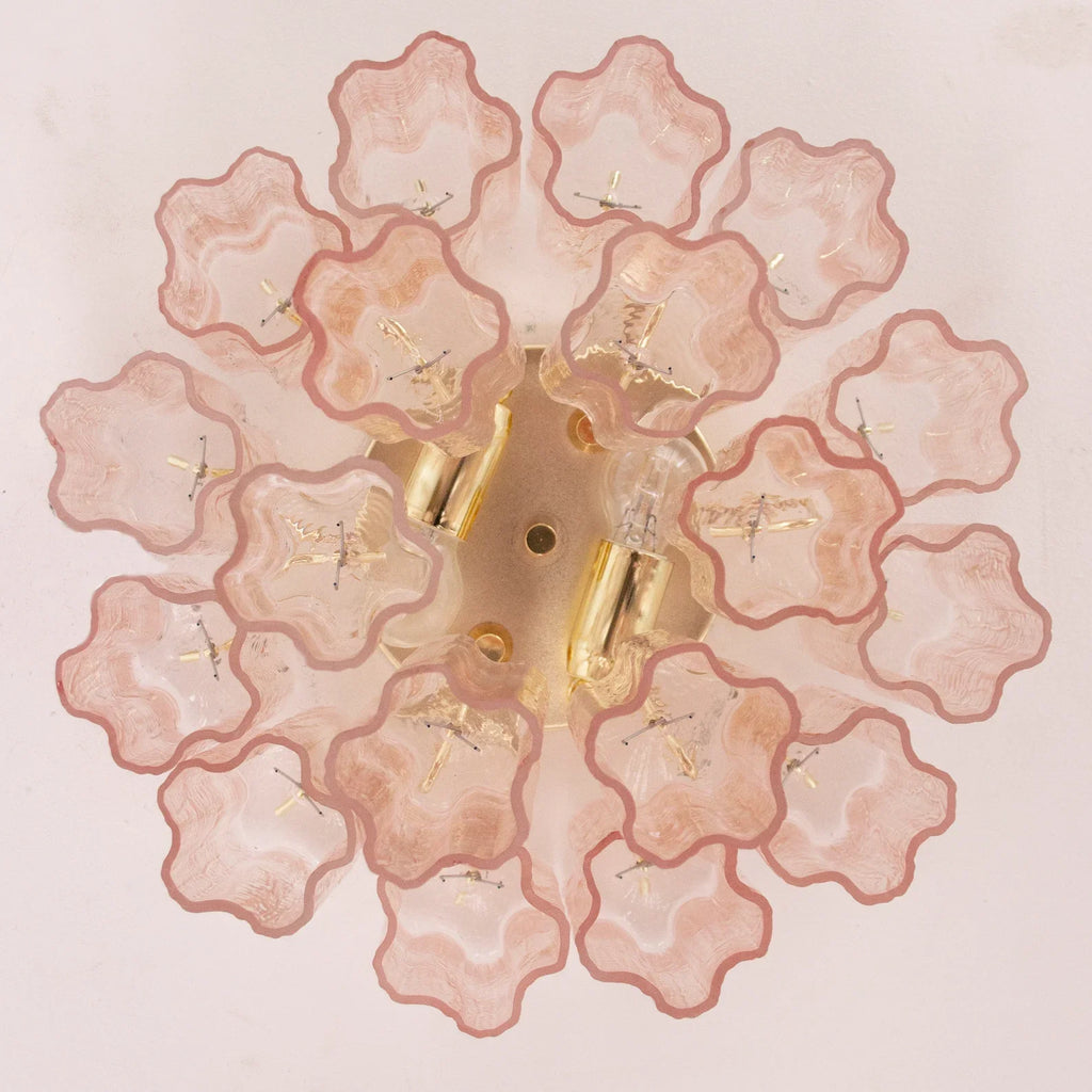 Murano Light Pink Tronchi Ceiling Lamp
