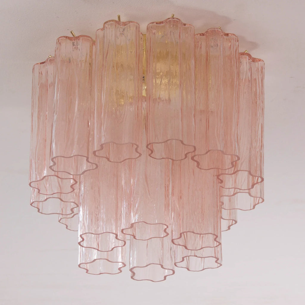Murano Light Pink Tronchi Ceiling Lamp