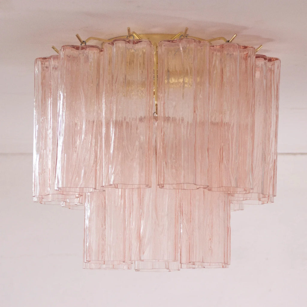 Murano Light Pink Tronchi Ceiling Lamp