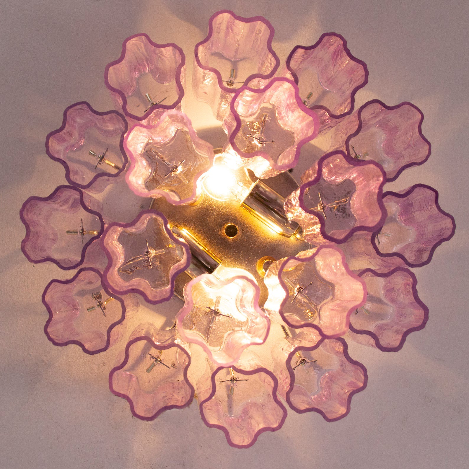 Murano Wisteria Glicine Tronchi Ceiling Lamp