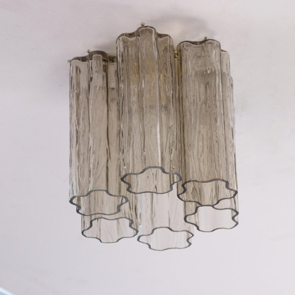 Murano Fume Tronchi Ceiling Lamp 6 Tubes