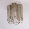 Murano Fume Tronchi Ceiling Lamp 6 Tubes