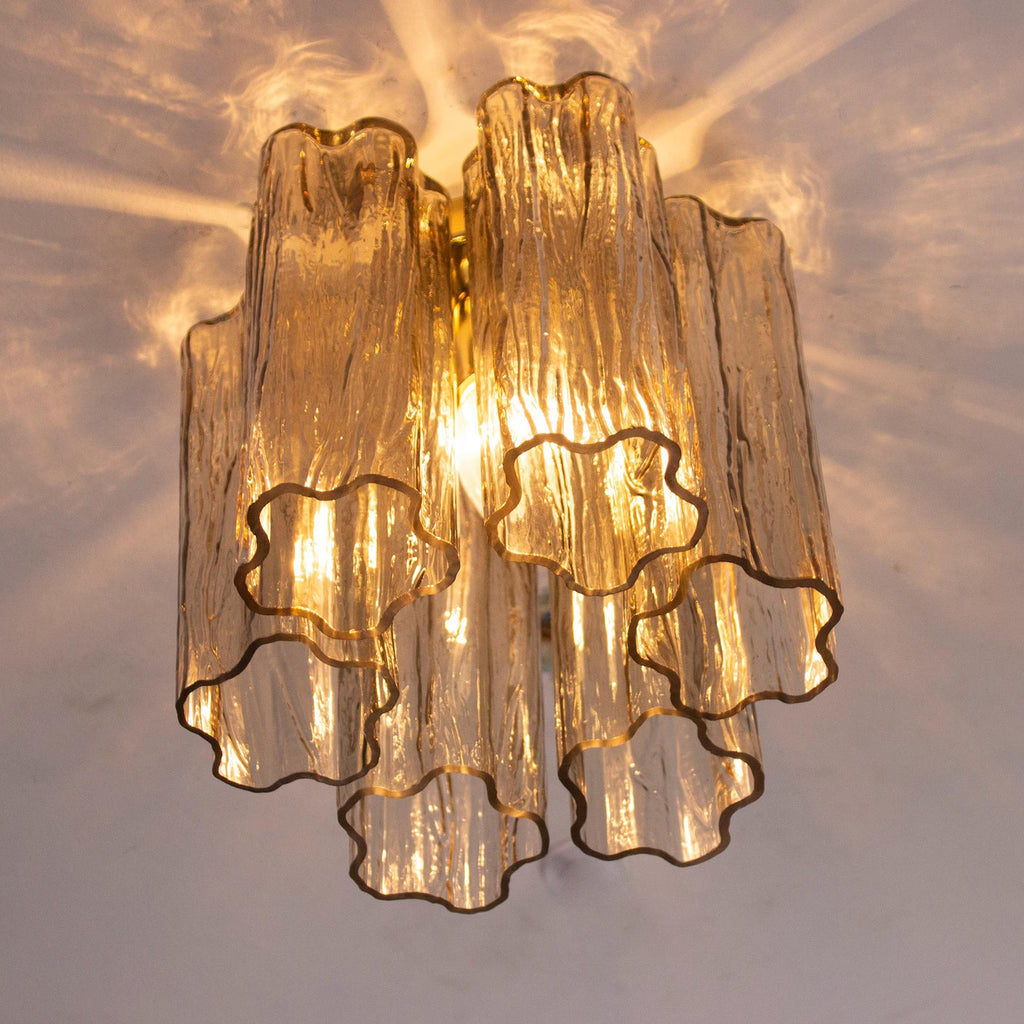 Murano Fume Tronchi Ceiling Lamp 6 Tubes
