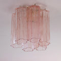 Murano Pink Tronchi Taklampe 6 Tubes