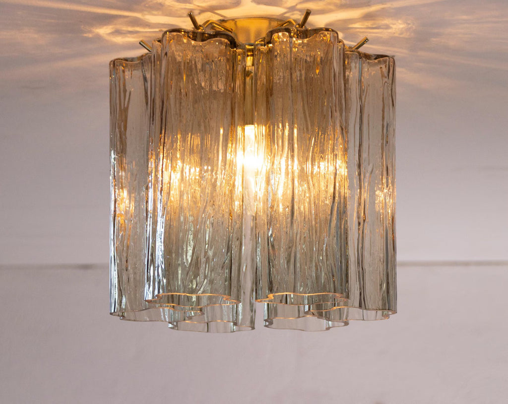 Murano Fume Tronchi Ceiling Lamp 6 Tubes