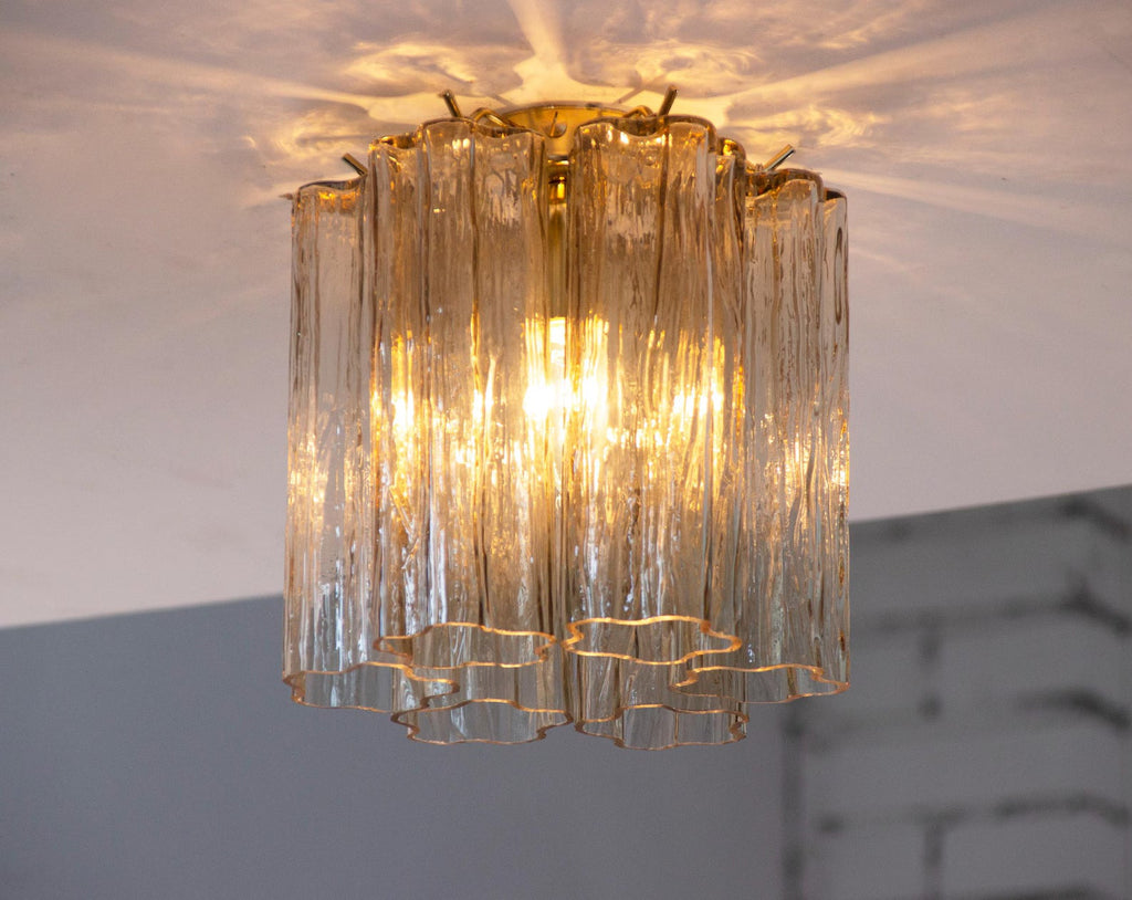 Murano Fume Tronchi Ceiling Lamp 6 Tubes