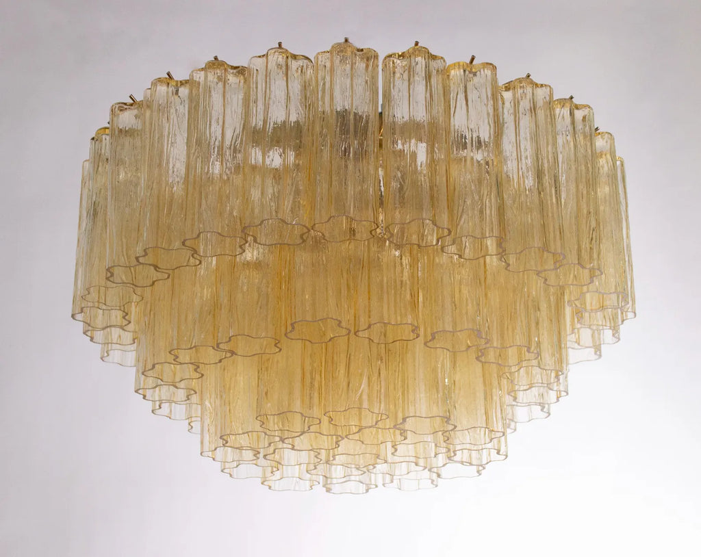 Murano Tronchi Flush Taklampe Ø70 – Champagne