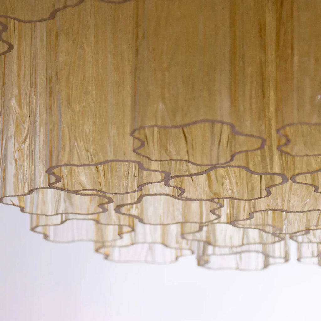 Murano Tronchi Flush Taklampe Ø70 – Champagne