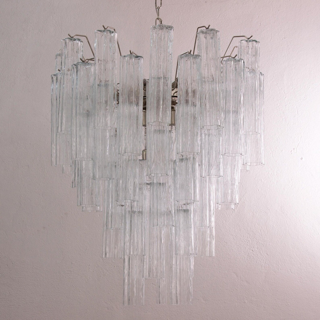 Murano Clear Tronchi Chandelier Ø70 - 56 Tubes