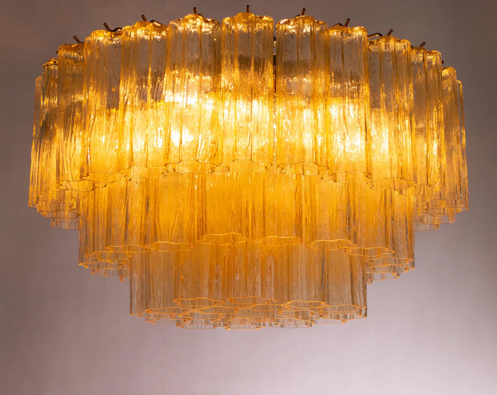 Murano Tronchi Flush Taklampe Ø70 – Champagne
