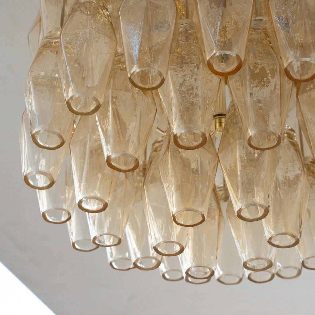 Murano Champagne Poliedri Chandelier