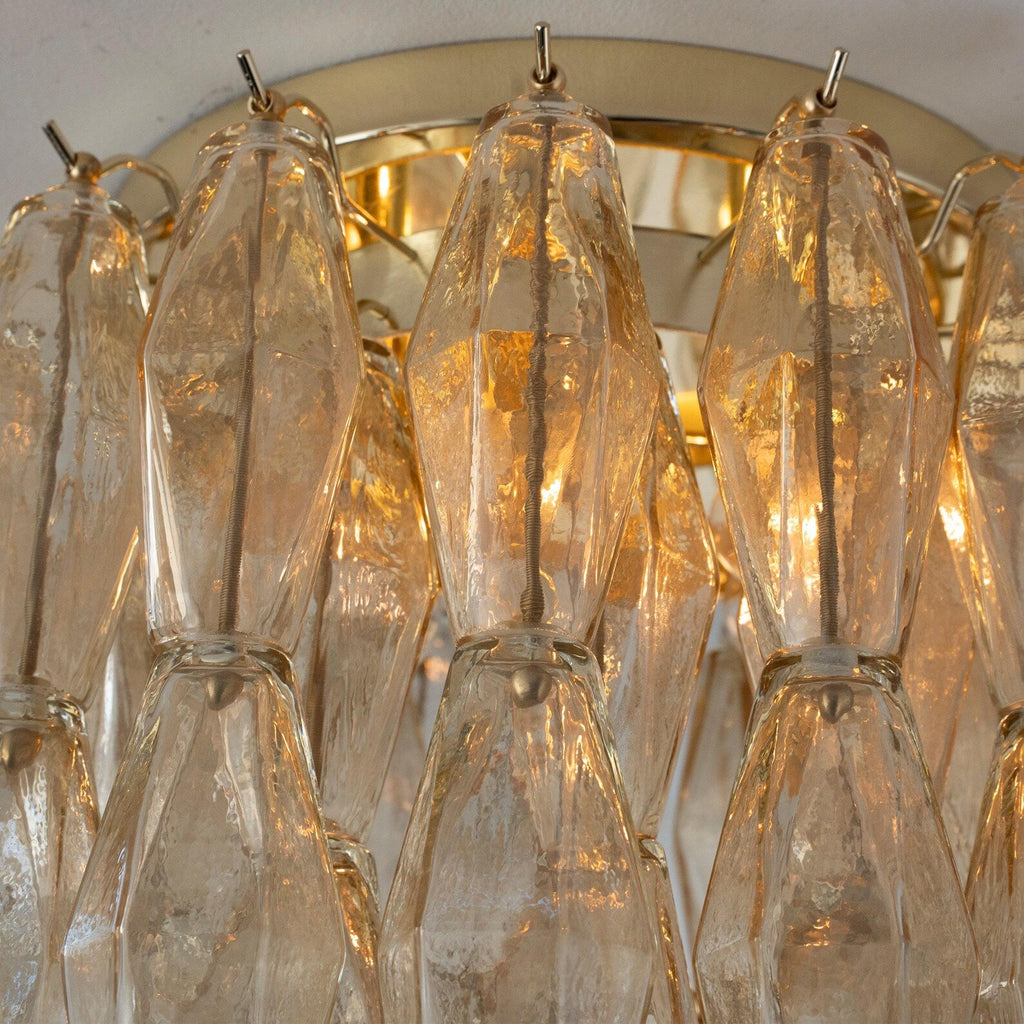 Murano Champagne Poliedri Chandelier