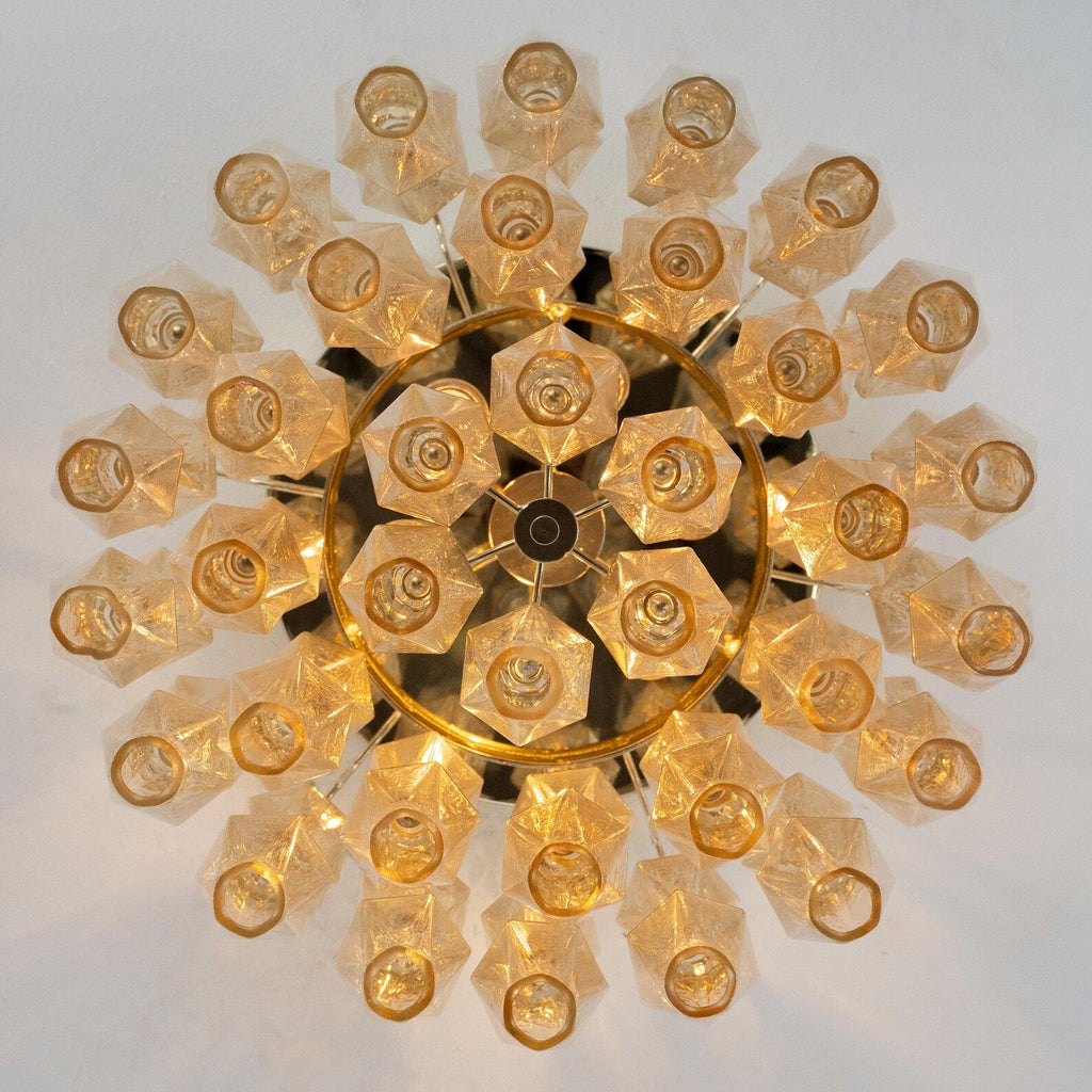 Murano Champagne Poliedri Chandelier