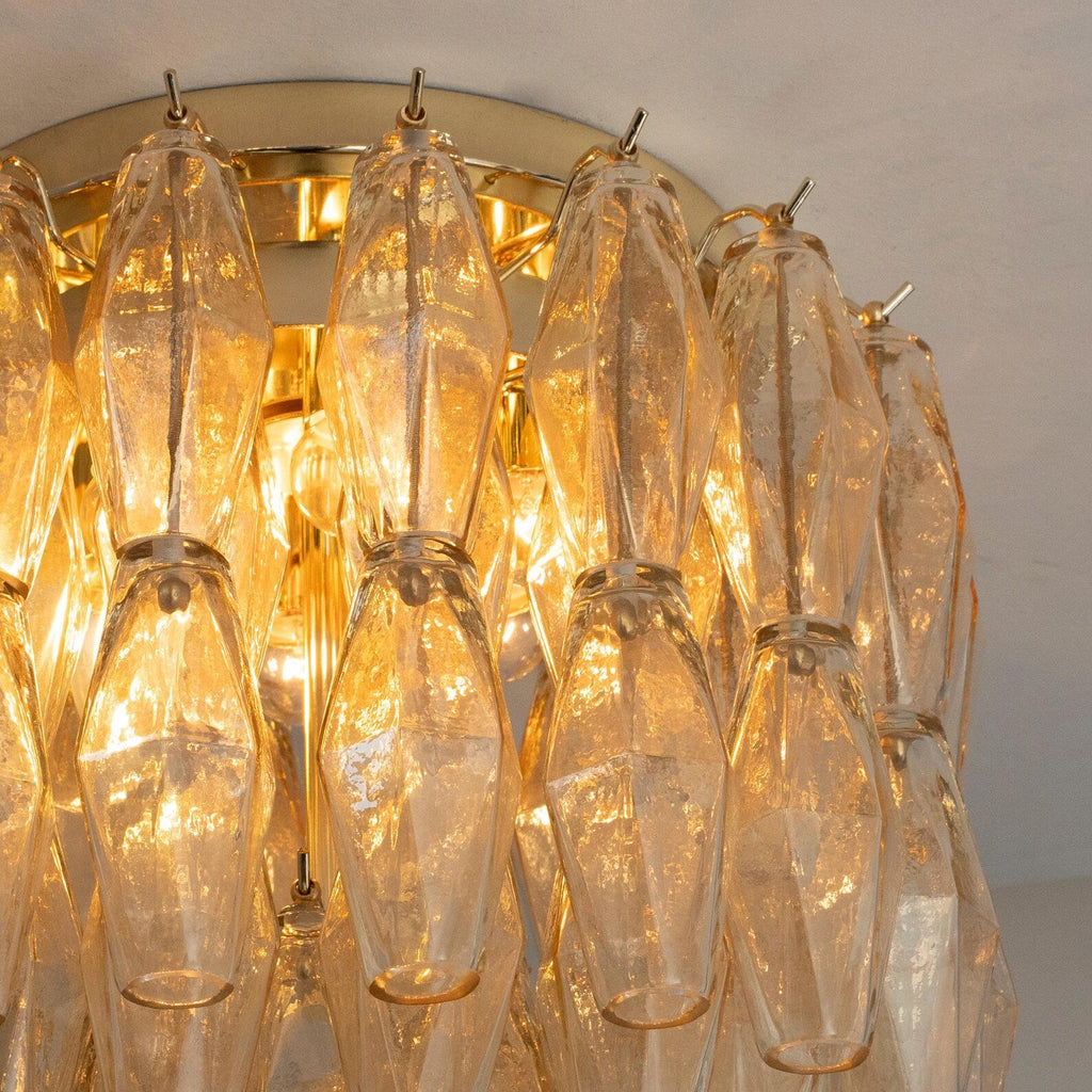 Murano Champagne Poliedri Chandelier