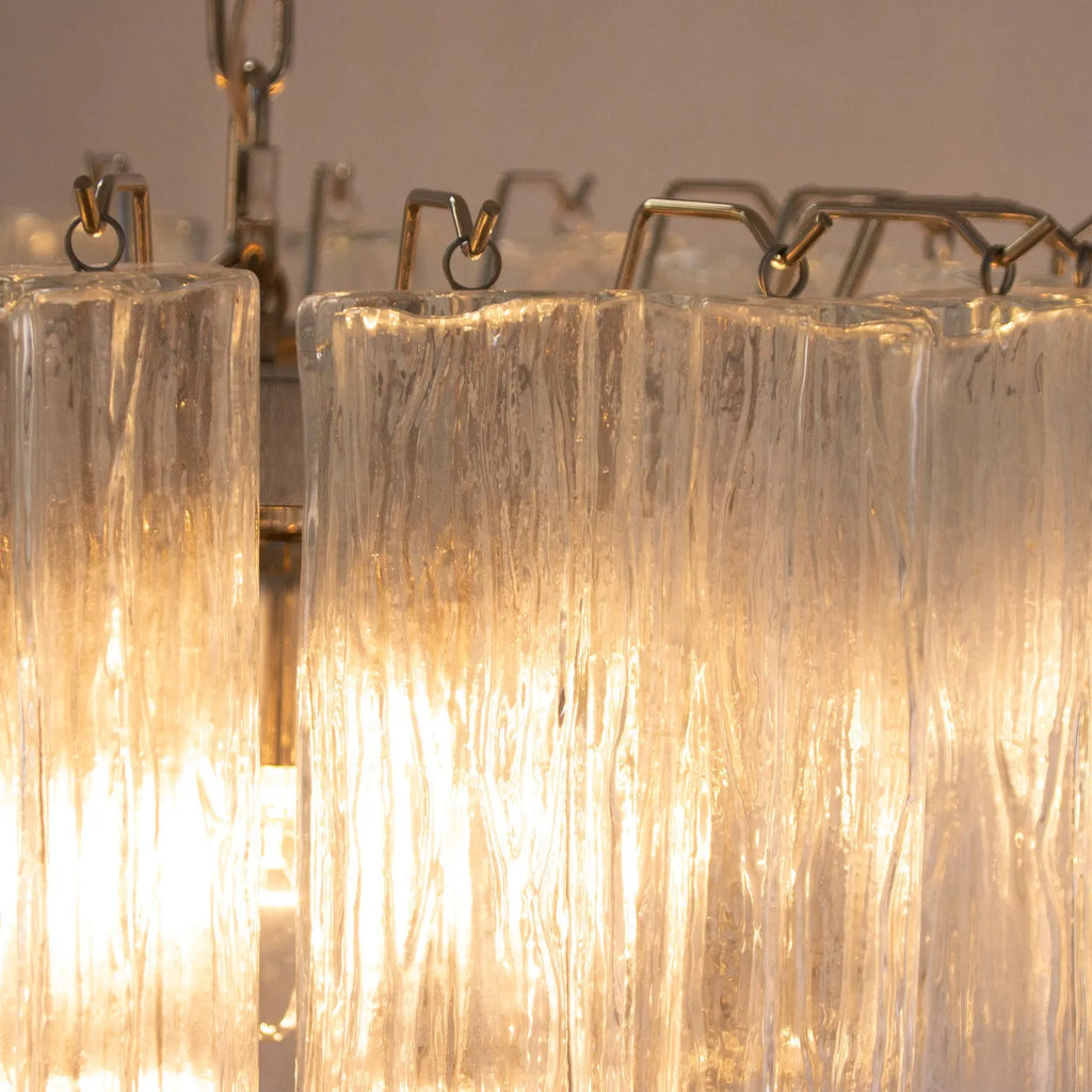 Murano Clear Tronchi Chandelier Ø50 - 36 Tubes