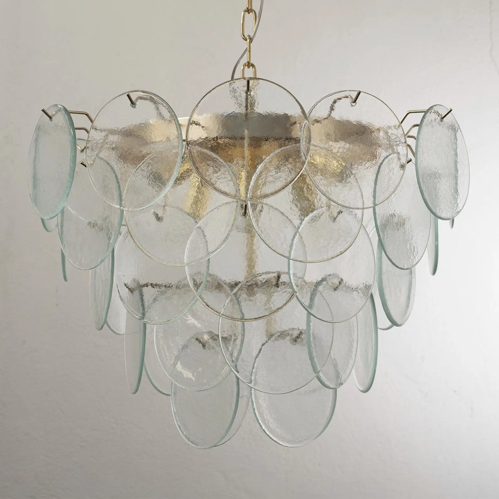 Murano Clear Discs Chandelier Ø60