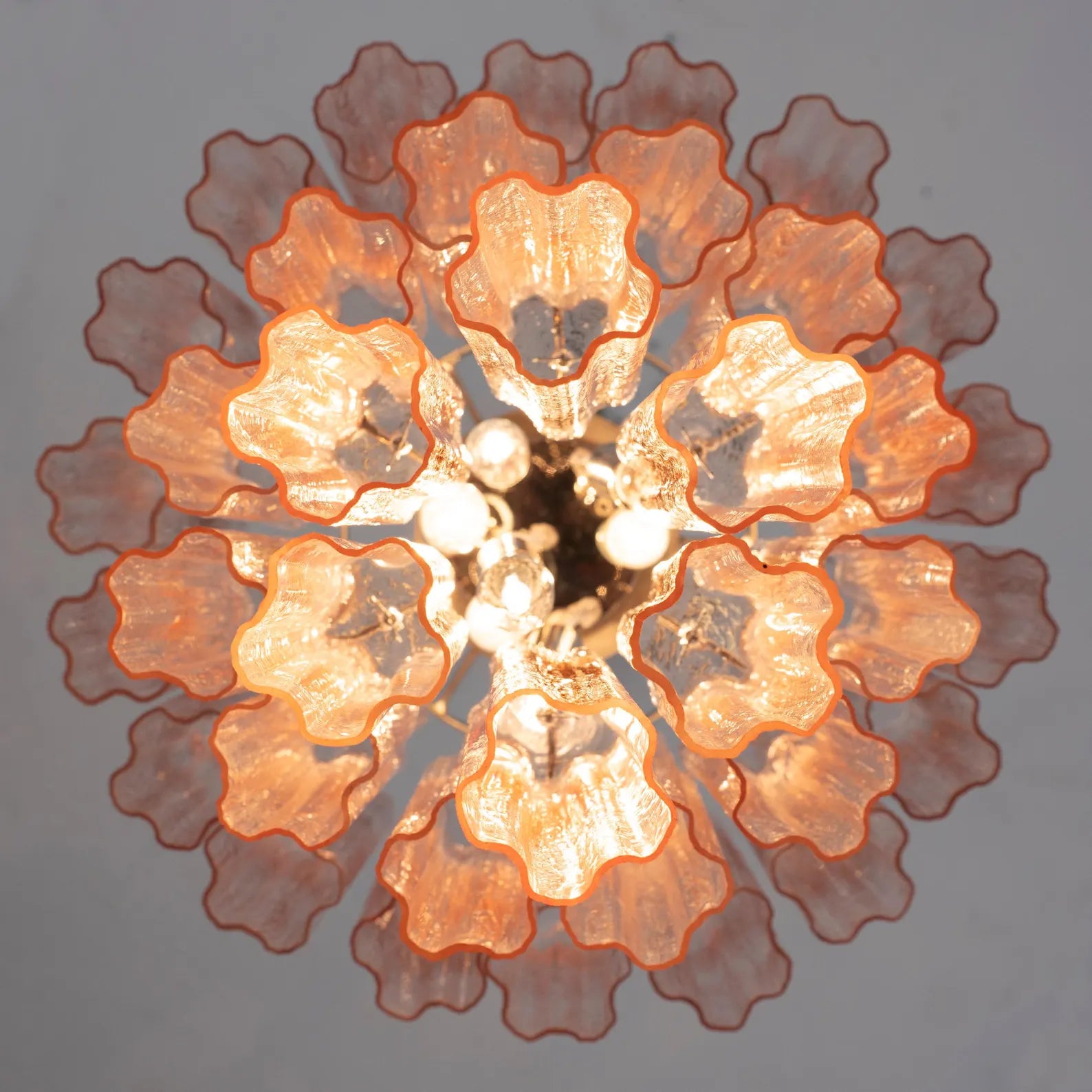 Murano Cipria Tronchi Chandelier Ø65 - 48 Tubes